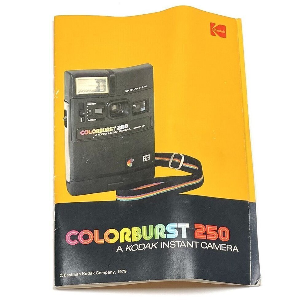 VTG 1979 Eastman KODAK COLORBURST 250 Instant Camera Instruction Owner's MANUAL
